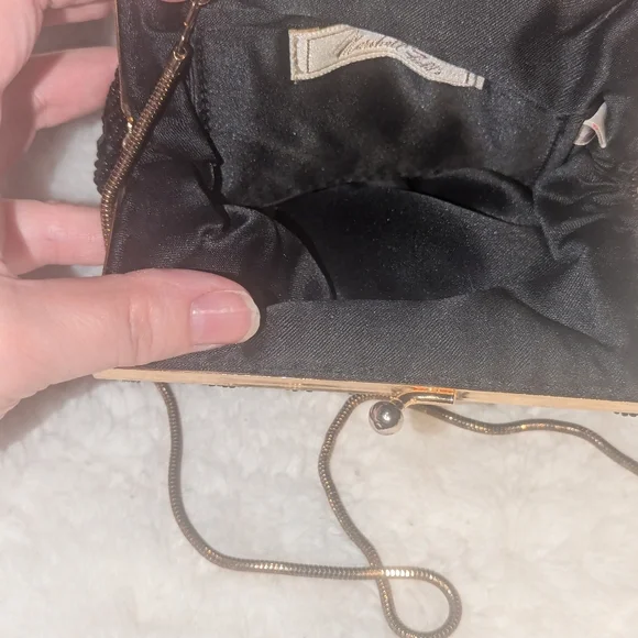 Marshall Fields Glass Beaded Evening Bag - Picture 7 of 8